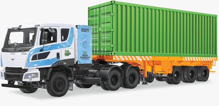 TVS VMS Deploys 57 Montra Electric Rhino Trucks for Freight Operations in Chhattisgarh