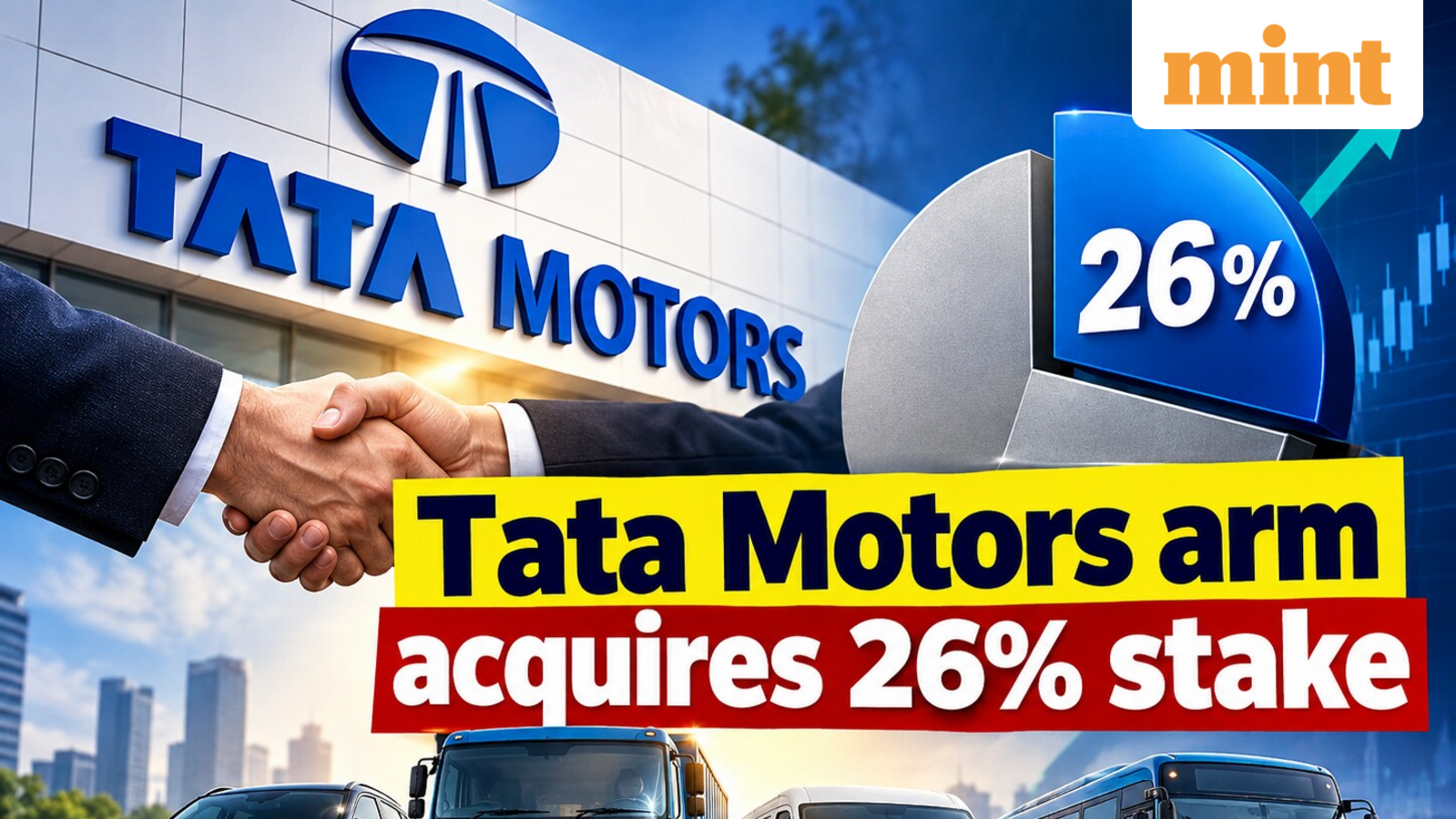 ata Motors CV arm acquires 26% stake in Hyderabad-based e-mobility company, stock in red | Check details