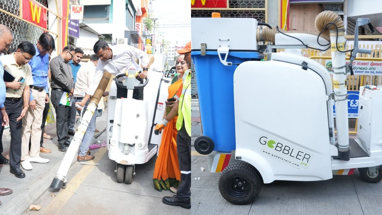 Bengaluru begins testing smart ‘Gobbler’ cleaning machine across major city roads