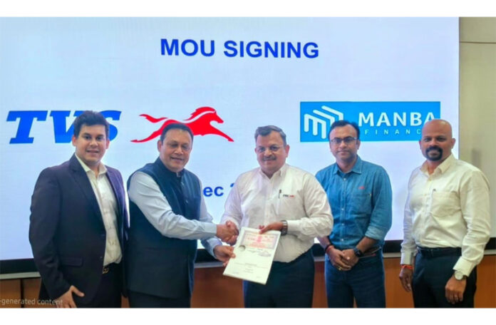 TVS Motor inks MoU with Manba Fin for financial solutions