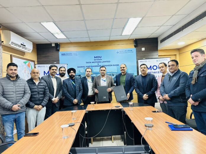J&K Grameen Bank, Tata Motors sign MoU