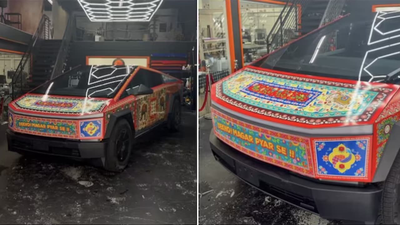 Tesla Cybertruck Gets Desi Makeover in US: ‘Dekho, Magar Pyaar Se’ Video Goes Viral